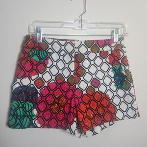Trina Turk Floral Print Shorts Size 0  Flowers